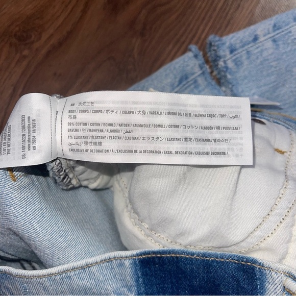 Abercrombie & Fitch Jean Shorts Women's Size 28 Denim Dad Short High Rise NWT - Picture 8 of 11